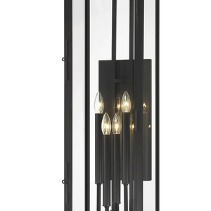 Lámpara de <span class=keywords><strong>Pared</strong></span> Exterior Moderna, Creativa, Retro, Negra, Decorativa, Impermeable, para Hotel, Hogar - Product Image 4