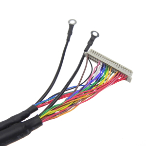 Câble LVDS personnalisé pour écran LCD électronique, 30 broches, 2 canaux, 8 bits, 1280x1024, panneau LCD TFT 17/19 pouces, faisceau de câblage PVC/PTFE/caoutchouc - Product Image 2