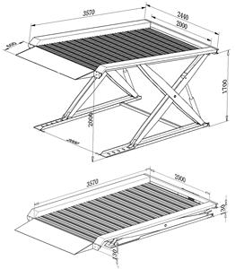 Plate-forme élévatrice hydraulique de type stationnaire de conception à quatre poteaux à prix d'usine pour ascenseur de stationnement de voiture de <span class=keywords><strong>garage</strong></span> - Product Image 6