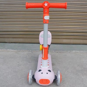 Nouveau Dessin Animé des Filles 3 Dans 1 Tour Sur 3 Roues Réglable Pliable Enfants Enfants Garçons Fille Enfants Scooter Avec Led Lumière - Product Image 3
