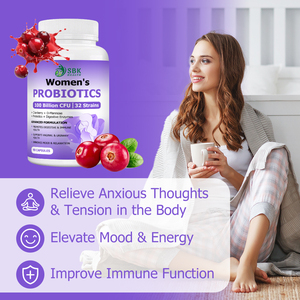 Private Label Womens Probiotic Capsules with Premium Probiotic <b>Blend</b> Relieve Relieve Anxious Thoughts Tension in the Body - Product Image 6