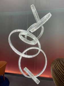 Contemporain américain <span class=keywords><strong>de</strong></span> <span class=keywords><strong>luxe</strong></span> style lustre décoratif en cristal - Product Image 2