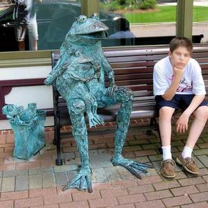 Tanzende Frösche Bronze-Skulptur Statue Riesige Maßgefertigte Große Outdoor-Garten-Tier-Dekoration für Öffentliche Plätze - Product Image 1