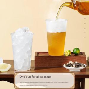 Gobelet en plastique durable avec couvercle et paille, <span class=keywords><strong>tasse</strong></span> réutilisable, gobelet à café personnalisé pour le bureau et la maison - Product Image 2