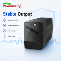 Onduleur de secours 650VA avec AVR Boost et Buck, démarrage à froid, réinitialisation automatique, onde sinusoïdale simulée et batterie 12V 7Ah pour équipement de bureau