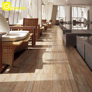 Décor de cour <span class=keywords><strong>Parquet</strong></span> Salle de cantine Café Intérieur Carreaux de sol en porcelaine émaillée en bois à Dubaï - Product Image 4