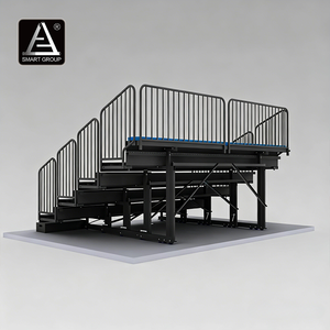 Tribunes de gymnase intérieures rétractables Smart Sports 120 places, sièges télescopiques, tribunes rétractables pour stade - Product Image 3