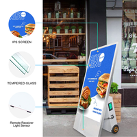 Totem Pubblicitario Digitale da 43 Pollici con Display LCD Touch Screen a Batteria, per Informazioni e Segnaletica Digitale nel Retail