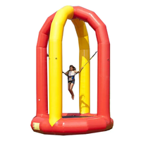 Trampoline gonflable pour une personne en plein air Équipement de saut à l'élastique Prix à vendre Équipement de jeu de sport pour aire de jeux Pvc