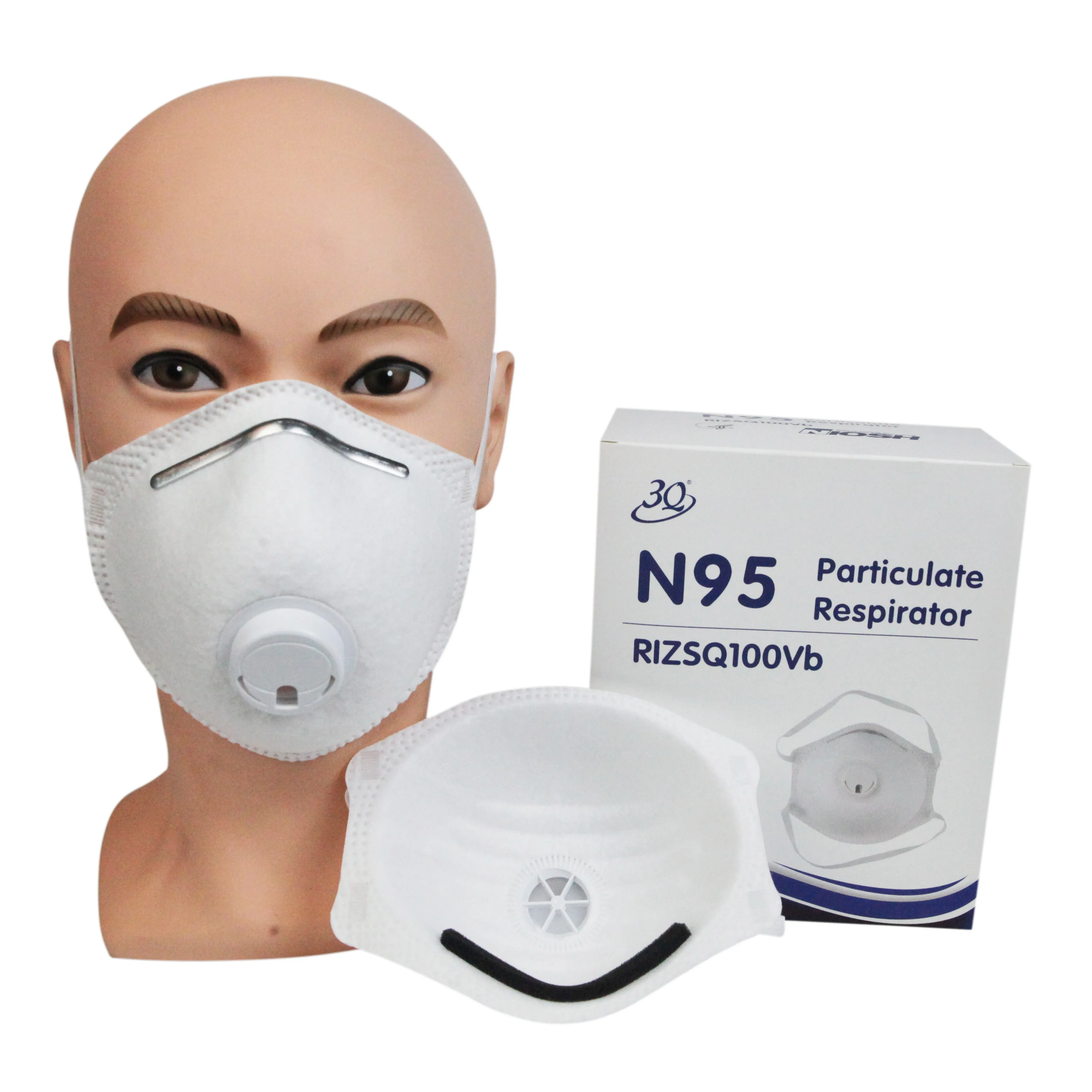 Niosh N95 masque anti-poussière avec Valve en forme de tasse masque facial jetable Logo imprimé N95 masque