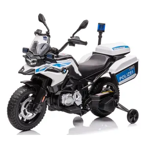 Licensed 12v Electric Motorcycle For Kids 3-8 Years Old To Drive Kids Ride On Police Motorcycle