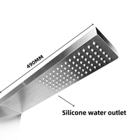 Colonne de douche extérieure en acier inoxydable 304/316 pour piscines d'hôtels, plages et jardins, idéale pour les lieux publics