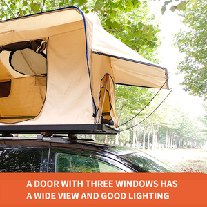 Nouvelle tente de toit de voiture de 2-3 personnes ouverture rapide automatique tente de <span class=keywords><strong>camping</strong></span> de profil d'aluminium de triangle de SUV tout-terrain - Product Image 3