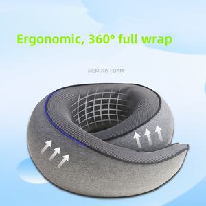 नए व्यापार संवर्धन ने लंबी उच्च गुणवत्ता वाली सामग्री एर्गोनोमिक मेमोरी फोम यात्रा गर्दन तकिया आराम के लिए - Product Image 2
