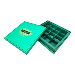 高端定制空纸折叠巧克力收纳礼品包装盒