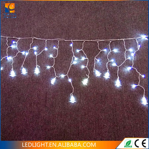 Guirnalda de carámbanos impermeable para exteriores, lámpara de cortina de caída de 0,4-0,6 m para decoración de Navidad de jardín, clasificación IP65 - Product Image 4