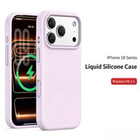 Coque magnétique en silicone liquide TENOVA pour iPhone 17 16 Pro Max, pare-chocs en TPU haute élasticité, contour de caméra surélevé, 4 coins, OEM