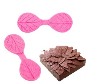 Maple Leaf Texture Silicone <b>Mold</b>, Flower & Petal Baking Mould, <b>Cake</b> Decorating Tools, Soft Candy Decor Accessories - Product Image 1