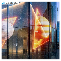 Écran LED Adhésif Super Mince P2 P3 P6.67 P6.25 P7 P8 P10 P15 P20, Carte PCB Flexible à Film Transparent pour Affichage Publicitaire