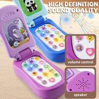 Nouveau Jouet Téléphone Portable Bébé d'Éveil Éducatif, Lumières LED Colorées, Musical Intelligent, en Plastique, Cadeau pour Enfants