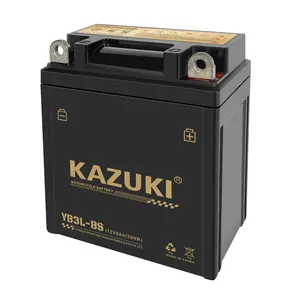 KAZUKI YB3 motorcycle maintenance-free lead-acid battery, long service life, suitable for New Continent Honda, antique Taiko,