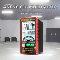 ANENG 616 Mini multimètre portable Grand écran rétroéclairé Numérique Intelligent 6000 Comptes Testeur AC/DC Multimètre portable
