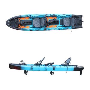เรือคายัคตกปลาแบบสองที่นั่ง Viking รุ่นใหม่ล่าสุด ขนาด 14 ฟุต ขับเคลื่อนด้วยเท้าแบบคู่ ระบบคู่ พร้อมครีบและใบพัด  สามารถติดตั้งมอเตอร์ได้ - Product Image 1