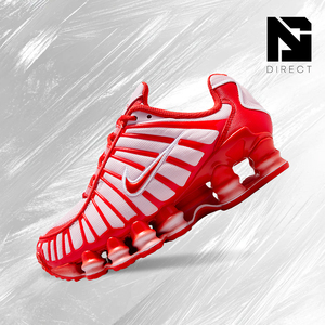 Nike Shox TL Pink Foam Habanero Red Mesh Zapatillas para correr acolchadas con cordones, zapatillas de lujo para todas las estaciones - Product Image 1