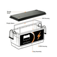 Construisez un pack LiFePO4 25,6 V 200 Ah avec cette coque vide, un grand boîtier de batterie avec base de montage détachable