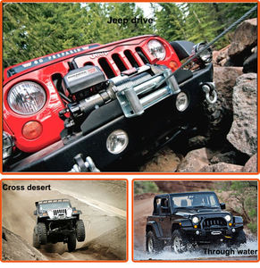 DC12V/24V אוטומטי רכב suv כננת חשמלית חשמלי התאוששות מהיר ידית כננת 9500lbs משמש עבור 4x4 רכב - Product Image 3