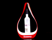 Présentoir lumineux LED en acrylique pour bouteilles d'alcool, support lumineux pour vin, présentoir de comptoir éclairé pour bar, club, pub, boîte de nuit