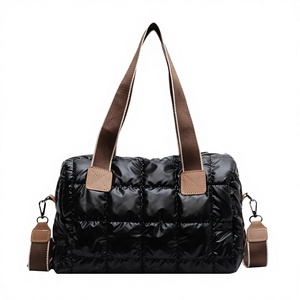 Puffer Large Capacity Waterproof <b>Soft</b> Puffy Clouds Shoulder Nylon Sling Quilted <b>Crossbody</b> <b>Bag</b> Polyester Lining Fashion Zipper - Product Image 2