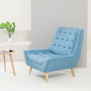 Venta caliente de la habitación de madera maciza sofá moderno distintos elegante sillón y <span class=keywords><strong>Otomano</strong></span> con pierna de madera - Product Image 2
