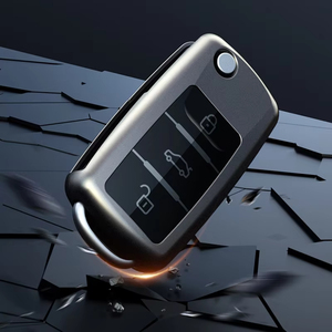 Titan màu xám cho VW Volkswagen Polo TIGUAN Passat B5 B6 B7 Golf MK6 Jetta LAVIDA Skoda Octavia xe Key trường hợp bìa phụ kiện - Product Image 6