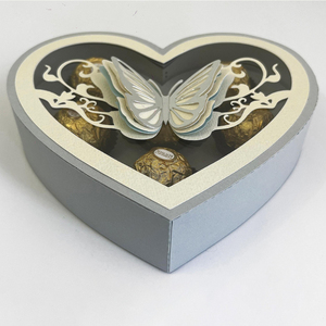 Bán buôn Valentine của ngày Quà Tặng Bao bì hộp emballage Cookie dâu tây bướm hình trái tim sang trọng sô cô la hộp với cửa sổ - Product Image 5