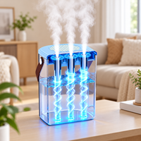 Diffuseur d'arômes portable sans fil à 3 modes de brume, grande capacité 1350 ml, humidificateur à brume froide rechargeable USB