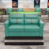 Nouveau modèle de fauteuil lounge haut de gamme en PU de style cassette pour salles de billard et clubs de piscine