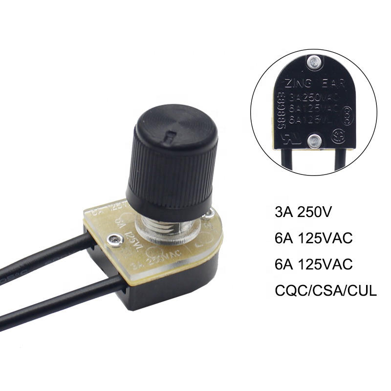 Interruttore Di Arresto Motore On/Off A 2 Posizioni Con Manopola Rotante – Cavi Doppi, Compatibile Con Motori Elettrici E A Pedale