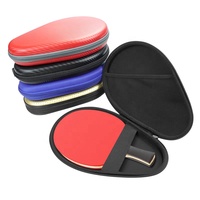 Coque rigide imperméable personnalisée Couverture de raquette de ping-pong EVA Mallette de rangement pour raquette de tennis de table Taille de couleur personnalisable pour le voyage