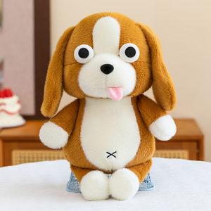 Peluche <span class=keywords><strong>Beagle</strong></span> Mignonne de Haute Qualité, Vente en <span class=keywords><strong>Gros</strong></span> Usine, Jouet Chien Amusant en Tissu Doux, Couture Exquise, Animal en Peluche Rembourré en Coton PP - Product Image 4