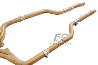Collecteurs d'échappement isolés dorés pour Mercedes Benz W204 C63 AMG W204/S204/C204/A204 6.2 2008-2013 – Amélioration de puissance pour la course