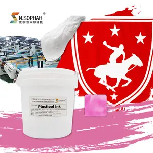 Miếng Dán Màn Hình May Mặc Ứng Dụng Rộng Rãi Của Trung Quốc Mực Plastisol Để In Màn Hình