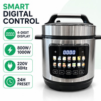 Cuisinière électrique multifonction à pression 800W 1000W avec écran numérique et cuve intérieure antiadhésive pour la vente en gros