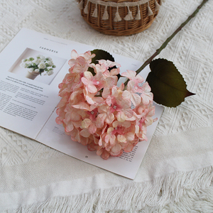 Fleur Artificielle Hortensia Style Jardin Anglais pour Décoration de Bureau, Mariage, Hôtel, Restaurant, Salon YYXQ-213 Semi-manuel - Product Image 3