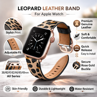 Nouveaux produits 2026 pour femmes : Bracelet de montre en cuir de luxe pour Apple Watch (38 mm, 42 mm), modèle Connect, vente chaude