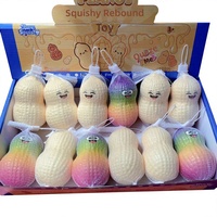 Jouet à presser Happy Peanuts anti-stress en pâte PU à rebond lent, simulation de succion du doigt, best-seller transfrontalier, envoi aléatoire