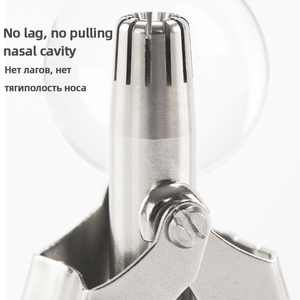 Tondeuse manuelle portable en acier inoxydable pour poils du nez et des oreilles pour hommes – Vente en gros de produits de première nécessité - Product Image 4
