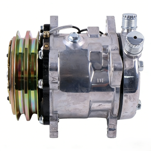 Compresseur de climatisation pour chargeuses compactes, sur chenilles et tout-terrain 3-5T, modèles 246D/259D/279D/289D, 345-4547, SD5H09 12V 2-Groove - Product Image 1