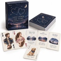 Cartes à Jouer Personnalisées Saint-Valentin Nuit Céleste pour Couples : Interactions Romantiques, Piques de Conversation, Défis pour Soirées Romantiques