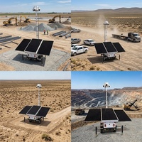 Remorque de surveillance solaire extérieure OEM avec câblage standard américain et prise 7 broches pour zones éloignées
